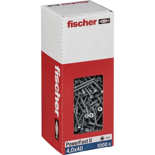 [835858] Fischer PowerFast II 4,0x40 SK TX VG blvz 1000