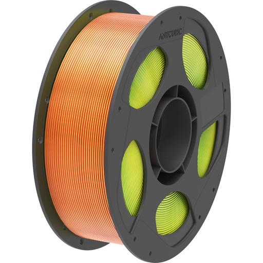 [251535] Anycubic PLA Silk Filament Tri-Color: Red Yellow Green