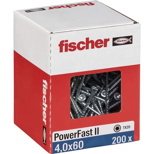 [835907] Fischer PowerFast II 4,0x60 SK TX TG blvz 200