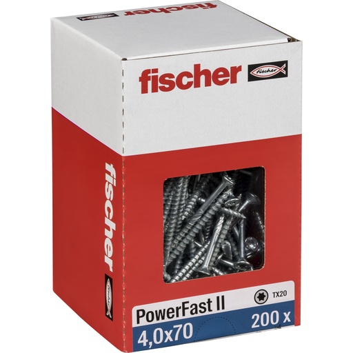 [835921] Fischer PowerFast II 4,0x70 SK TX TG blvz 200