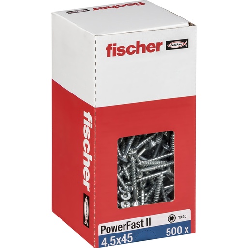 [835949] Fischer PowerFast II 4,5x45 SK TX TG blvz 500