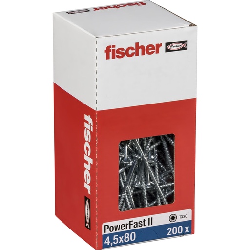 [835984] Fischer PowerFast II 4,5x80 SK TX TG blvz 200