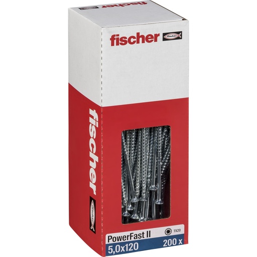 [836012] Fischer PowerFast II 5,0x120 SK TX TG blvz 200