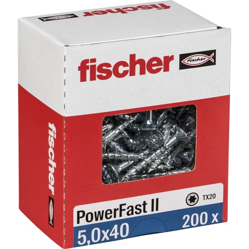 [836019] Fischer PowerFast II 5,0x40 SK TX TG blvz 200