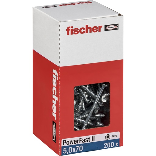 [836047] Fischer PowerFast II 5,0x70 SK TX TG blvz 200
