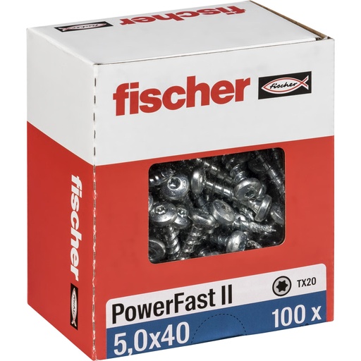 [836068] Fischer PowerFast II 5,0x40 PH TX VG blvz 100