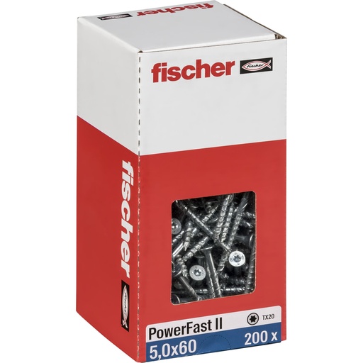 [836096] Fischer PowerFast II 5,0x60 SK TX TG blvz 200