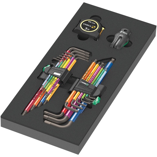 [257128] Wera 9740 Hex Key Set 1 Foam Insert