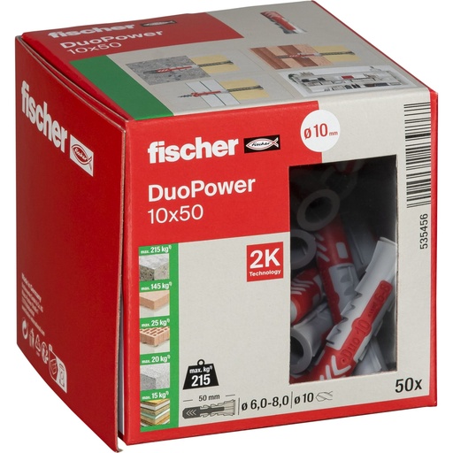 [880700] Fischer DUOPOWER 10x50 50 pcs