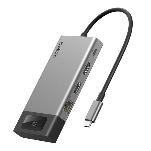 [258794] Belkin CONNECT 8-in-1 USB-C Hub for 2 Screens INC027hqSGY
