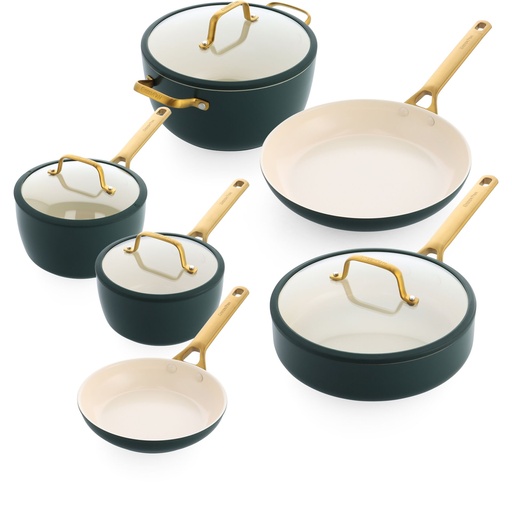 [261762] GreenPan Padova Reserve 6-Piece Cookware Set, Pine Green