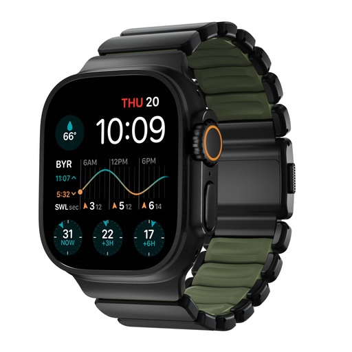 [250072] Nomad Stratos Band Titanium Black 49mm Forest