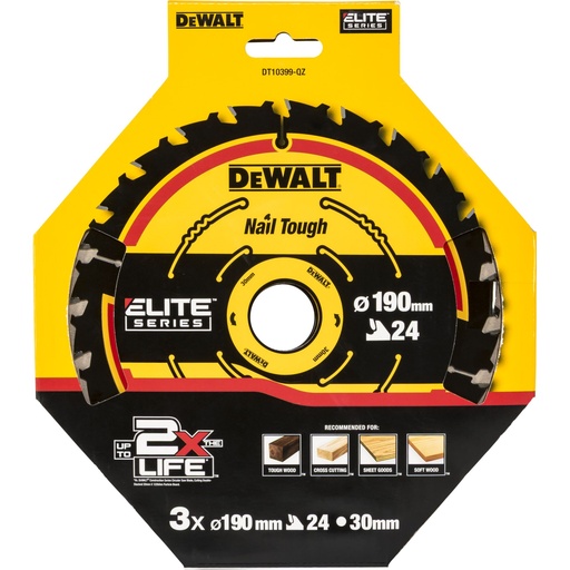 [207946] DeWalt DT10399-QZ Circ. Saw Blade 190x30mm
