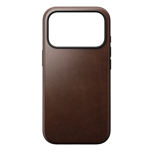 [175739] Nomad Modern Leather Case iPhone 17 Pro Rustic Brown Horween