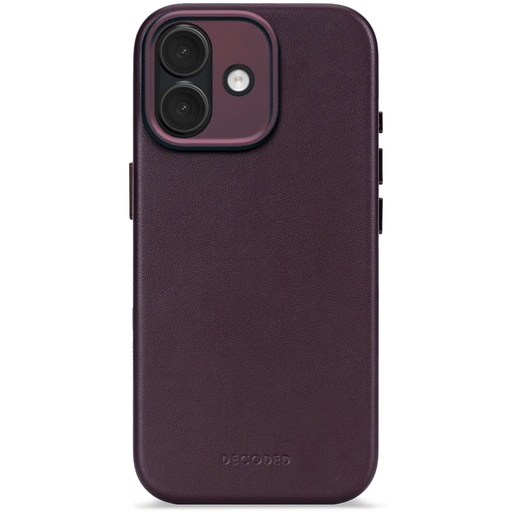 [178322] Decoded Leather Backcover iPhone 17 Dark Ruby