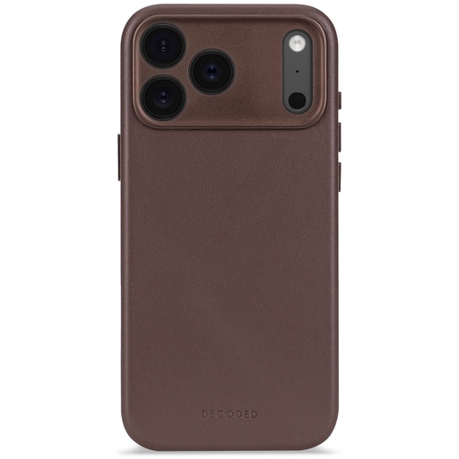 [178441] Decoded Leather Backcover iPhone 17 Pro Chocolate Brown