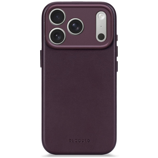 [178448] Decoded Leather Backcover iPhone 17 Pro Dark Ruby