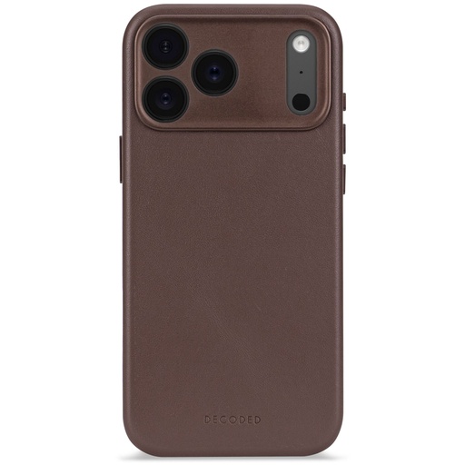 [178686] Decoded Leather Backcover iPhone 17 Pro Max Chocolate Brown