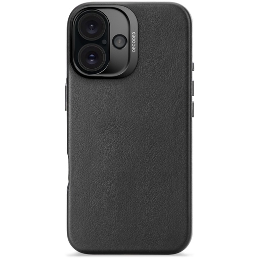 [894910] Decoded Leather Backcover iPhone 16 Black