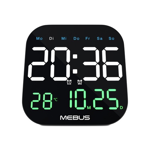 [254083] Mebus 19855 Quarz-Wanduhr digital