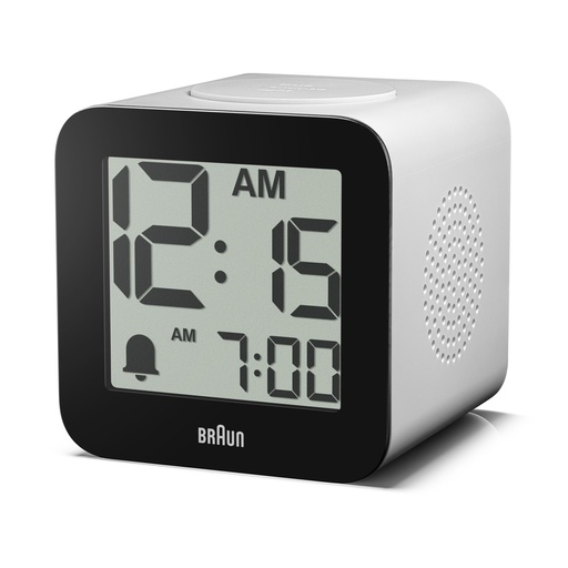 [254160] Braun BC 25 WP weiß Quarzwecker mit Sprachausgabe