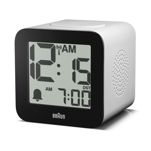 [254174] Braun BC 25 WP-DCF weiß Funkwecker mit Sprachausgabe