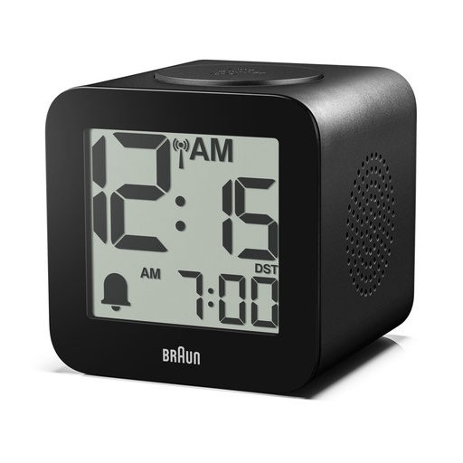 [254181] Braun BC 25 BP-DCF schwarz Funkwecker mit Sprachausgabe