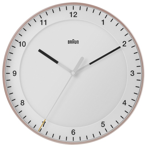 [254216] Braun BC 17 PW rosa/weiß Quarzwanduhr, analog