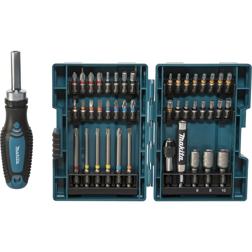 [192007] Makita  E-25096 Bit-Set mit Ratschengriff 44-tlg