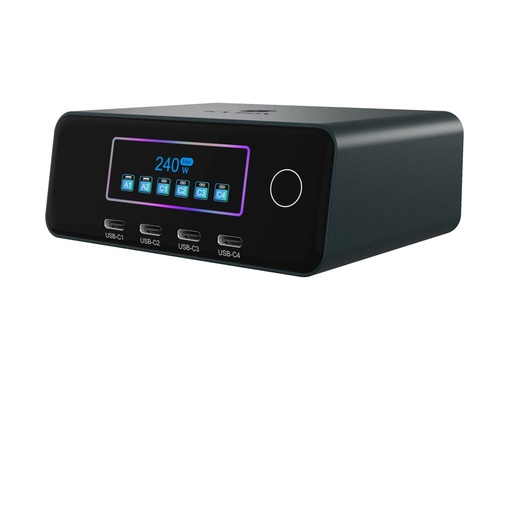 [265360] ICY BOX Diamond Charge 2401 240W Ladestation mit LCD-Display