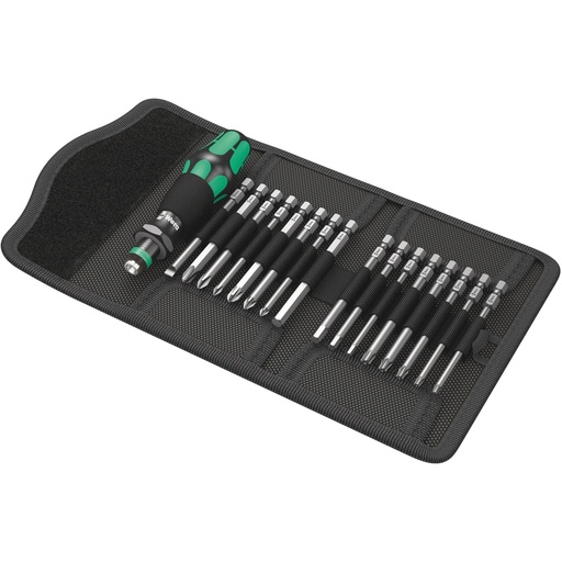 [439644] WERA Kraftform Kompakt 60 Pouch with 89 mm-long bits