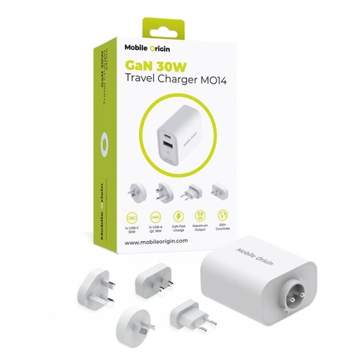 [266536] Mobile Origin 30W Travel Charger MO14 EU/USA/UK/AUS