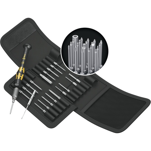 [541032] WERA Kraftform Kompakt Micro 21 ESD 1 w. foldable pouch