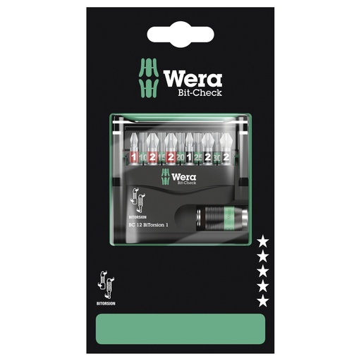 [596661] Wera Bit-Check 12 BiTorsion 1