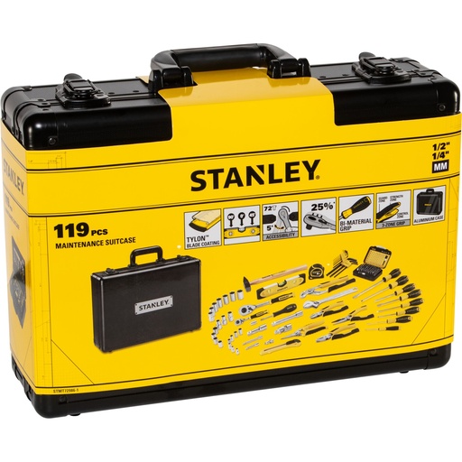 [270582] Stanley Werkzeugsortiment Alu- Koffer, 119-tlg.