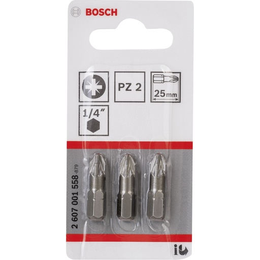 [598992] Bosch 3pct PZ Screwdriver Bit PH2 XH 25mm