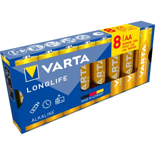 [271317] 1x8 Varta Longlife AA LR 6 Blisterverpackung