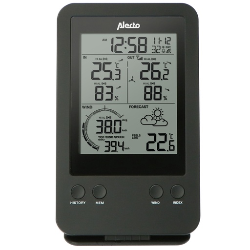 [271856] Alecto WS-3400 Professionelle Wetterstation mit Funksensor