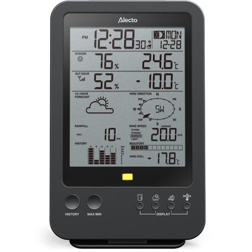 [271863] Alecto WS-4700 Professionelle Wetterstation mit Funksensor