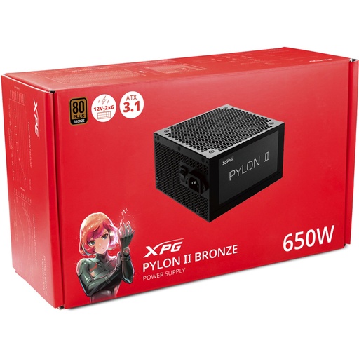[246313] ADATA XPG Pylon II PSU 650W 80 PLUS Bronze schwarz
