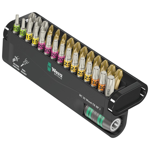 [791177] Wera Bit-Check 30 Wood TORX HF 1