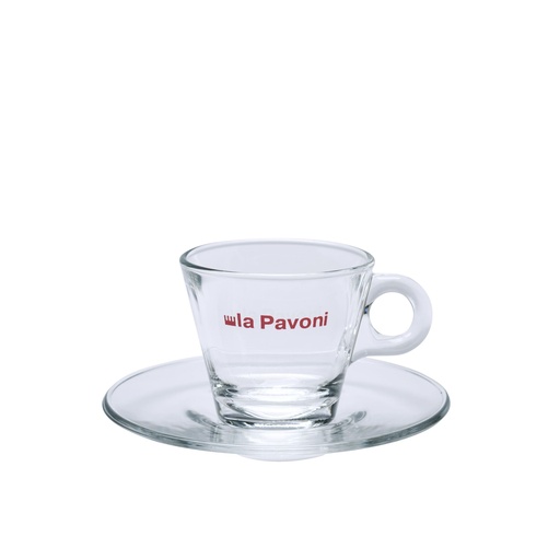[130862] La Pavoni  Espresso Cups & Saucers Set, 6-Piece