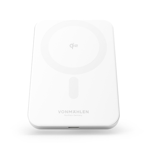 [115238] Vonmählen Evergreen Mag Magnetic Powerbank 5.000 mAh White