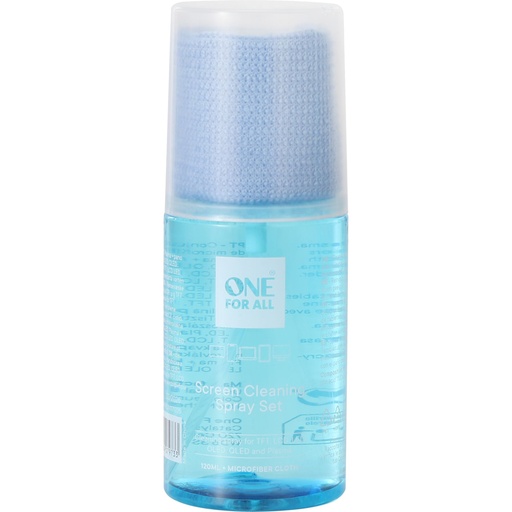 [243674] One for All Reinigungsset 120ml Spray mit Mikrofasertuch