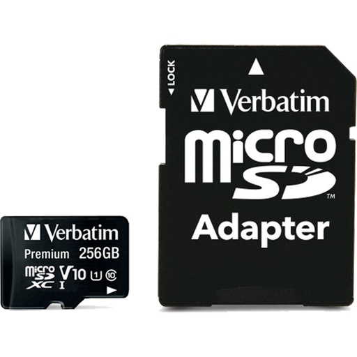 [532611] Verbatim microSDXC         256GB Class 10 UHS-I incl Adapt. 44087