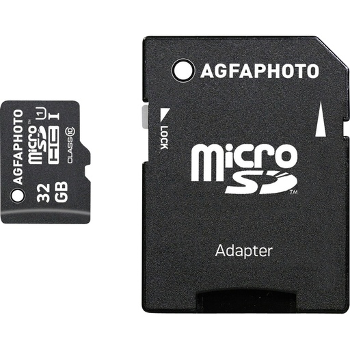 [646541] AgfaPhoto MicroSDHC UHS-I   32GB High Speed Class 10 U1 + Adapter