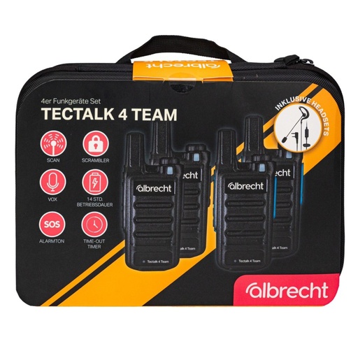 [280137] Albrecht Tectalk 4 Team 4-Piece Case Set