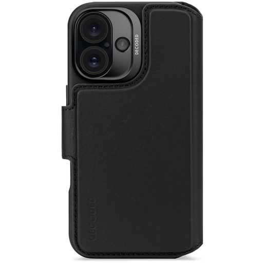 [894938] Decoded Leather Detachable Wallet iPhone 16 Black