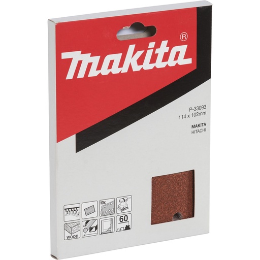 [806885] Makita P-33093 Sandpaper  102x114 K60