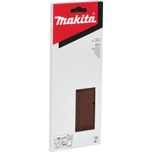 [806913] Makita P-36011 Sandpaper 120  93x230mm Holes